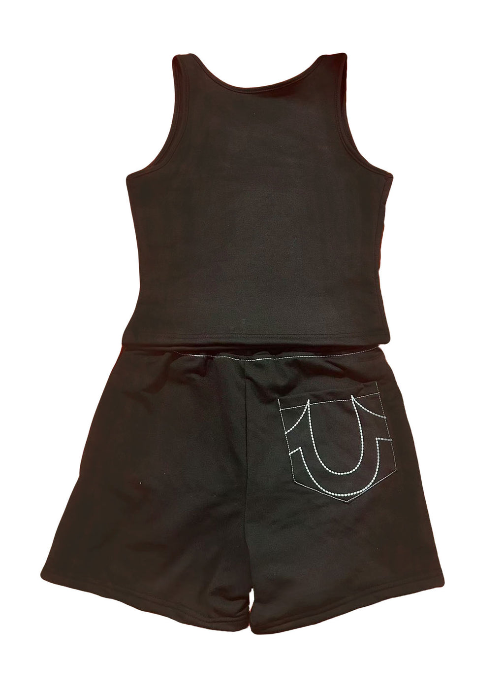 True Religion Horseshoe Graphic Tank Top Shorts 2 Piece Set