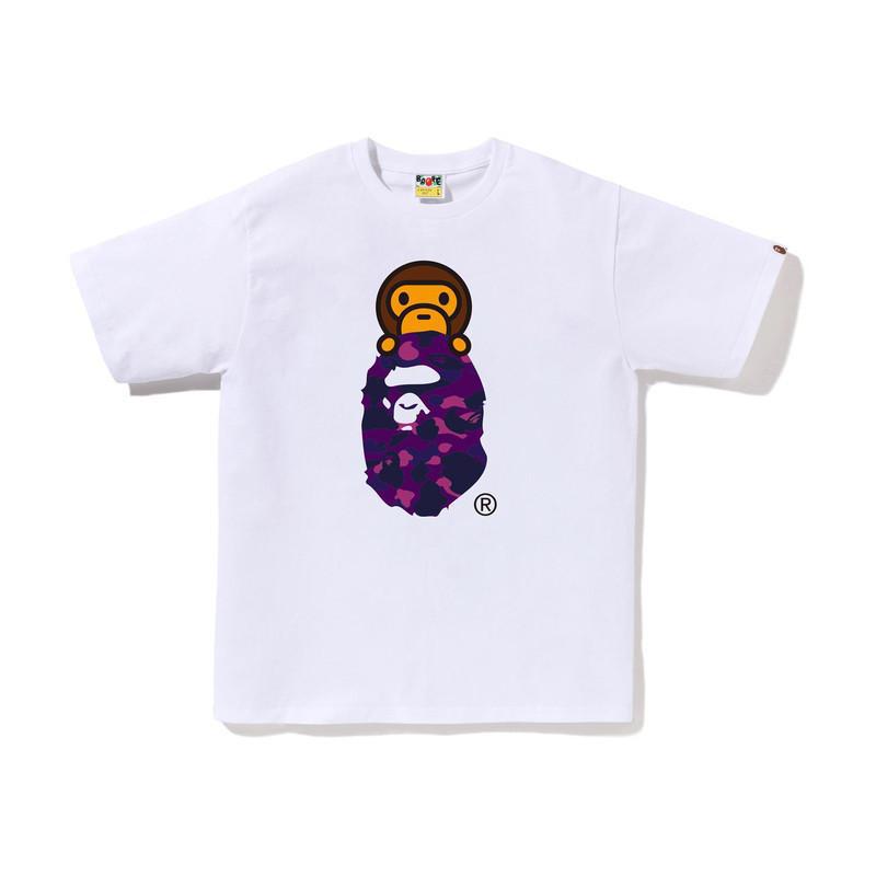 Bape Camo Ape Head Print Graphic Short Sleeve Tee Streetwear Unisex