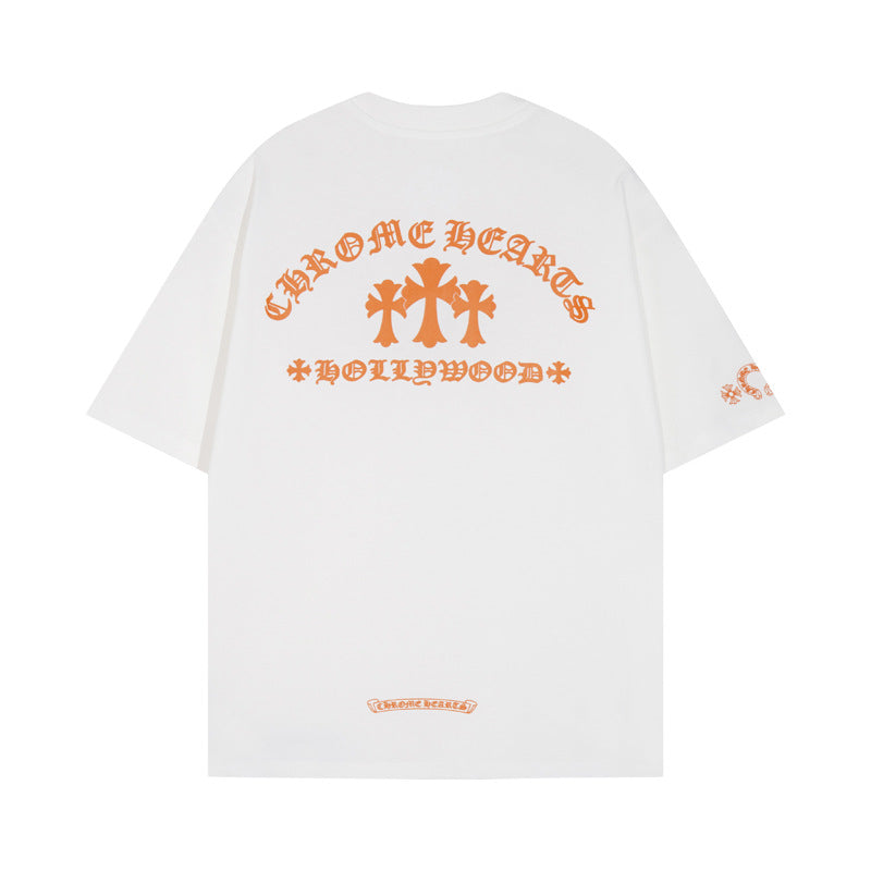Chrome Hearts Cross Heavyweight Oversized T-Shirt Streetwear Unisex