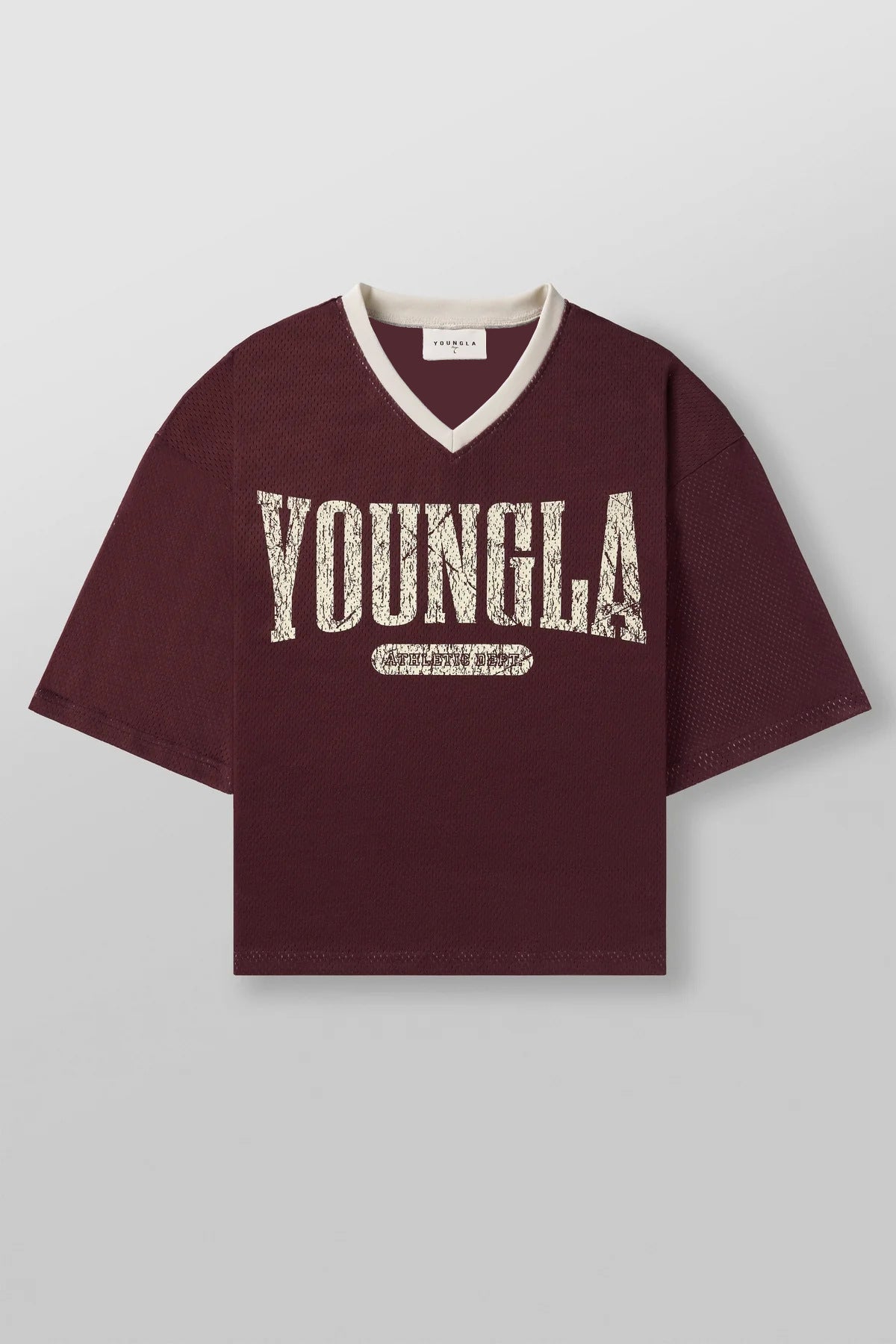 YOUNGLA 4187 Varsity Football Cropped Jersey