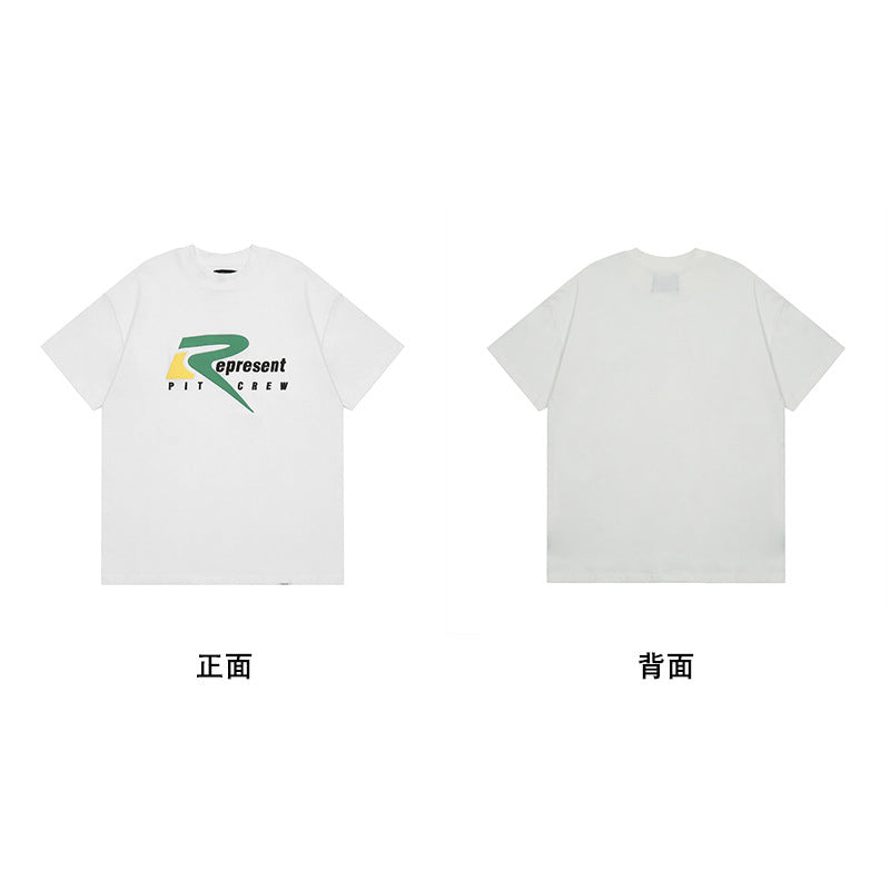 Represent Shark Washed Graphic Oversized Tee Streetwear Unisex