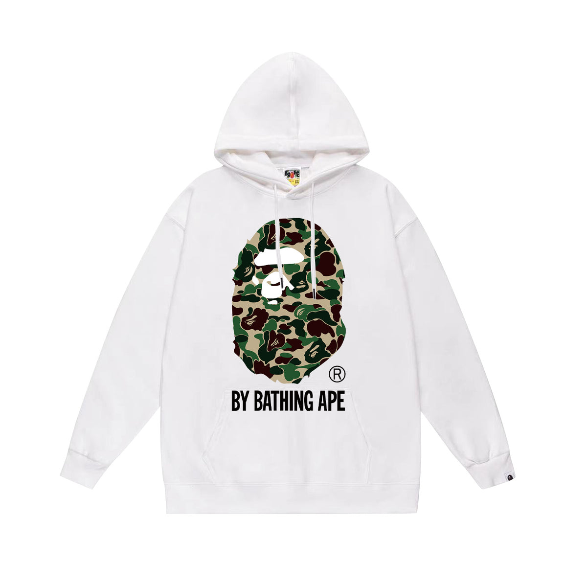 BAPE Hoodie Multi Camo Ape Head Print Street Fleece Pullover