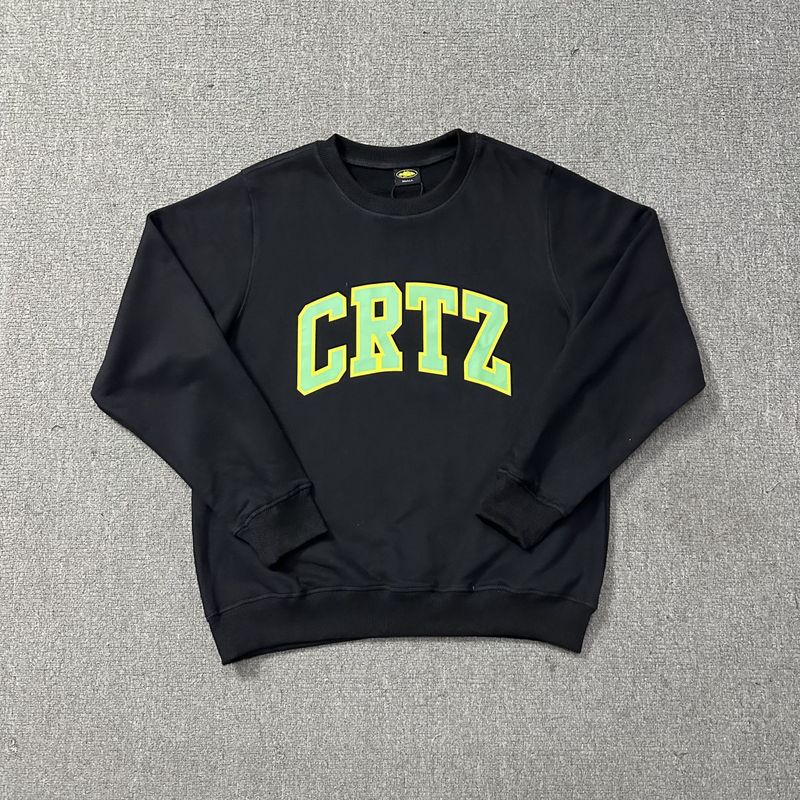 Corteiz Island Letter Graphic Oversized Crewneck Streetwear