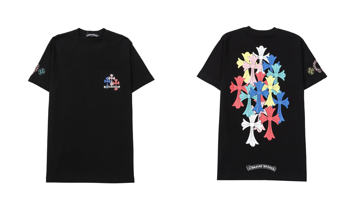 Chrome Hearts Cross Letter Graphic Short Sleeve Tee Streetwear Unisex