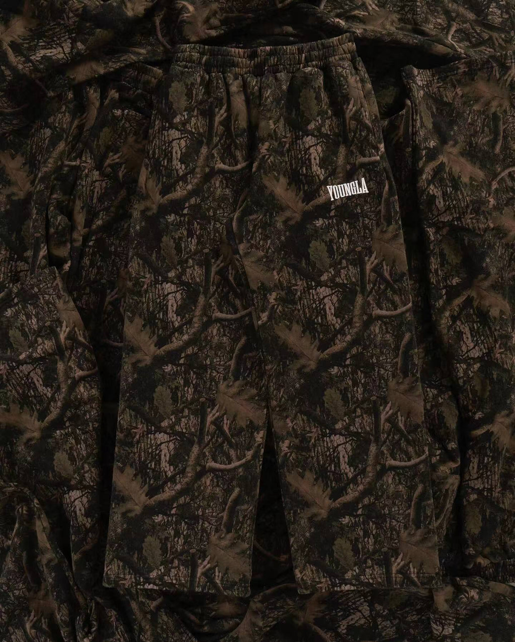 YOUNGLA 2133 Tree Camo Baggy Sweats