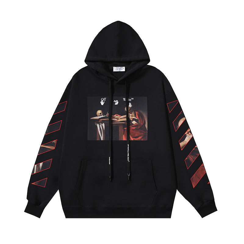 OFF-WHITE Caravaggio Angel Hoodie Heavyweight Streetwear Unisex