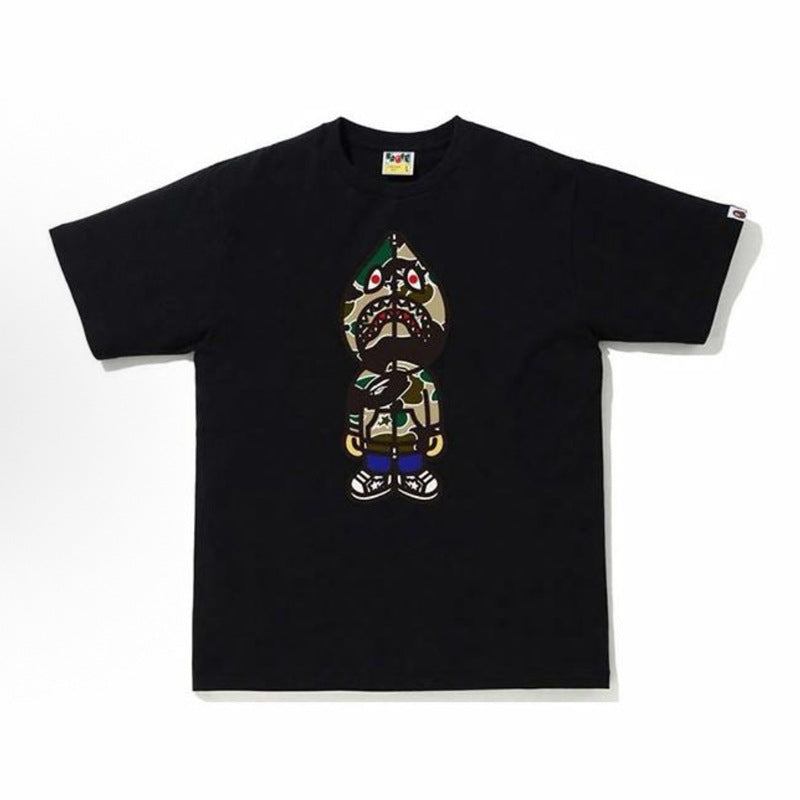 BAPE Ape Head Shark Print Unisex Casual T-Shirt