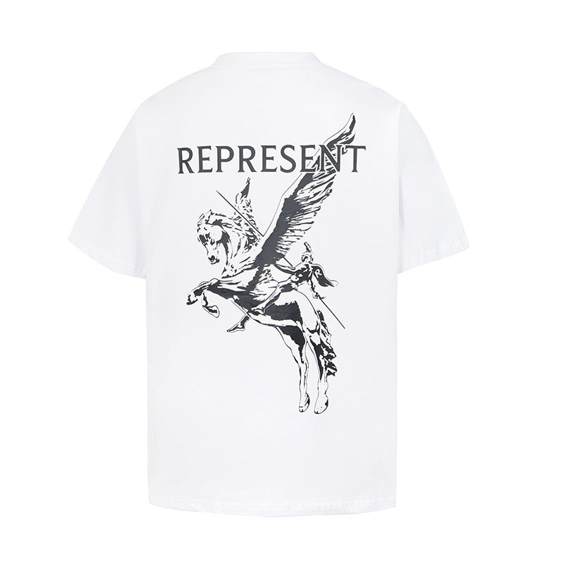 Represent Vintage Washed Graphic Short Sleeve Tee Streetwear Unisex