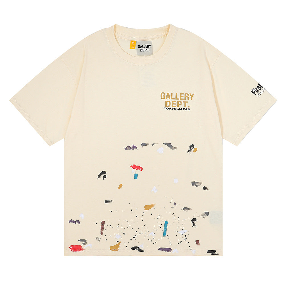 Gallery Dept Classic Logo Slogan Crew Neck Short Sleeve T‑Shirt Unisex