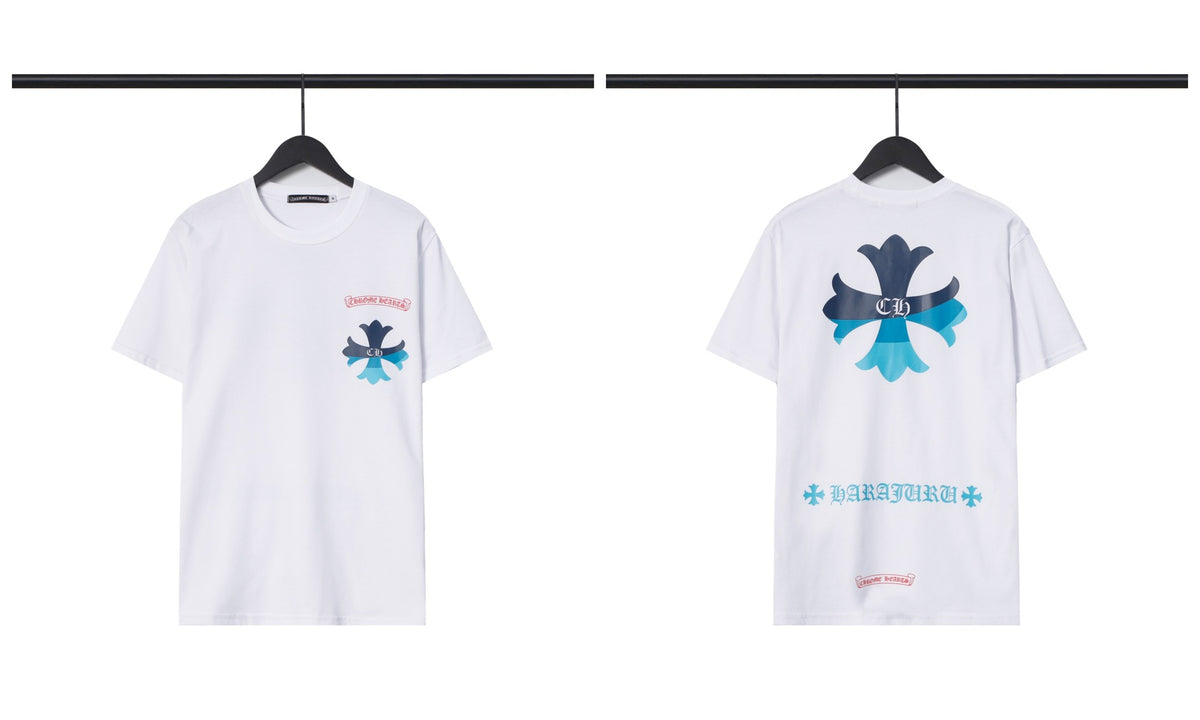 Chrome Hearts Cross Letter Graphic Short Sleeve Tee Streetwear Unisex