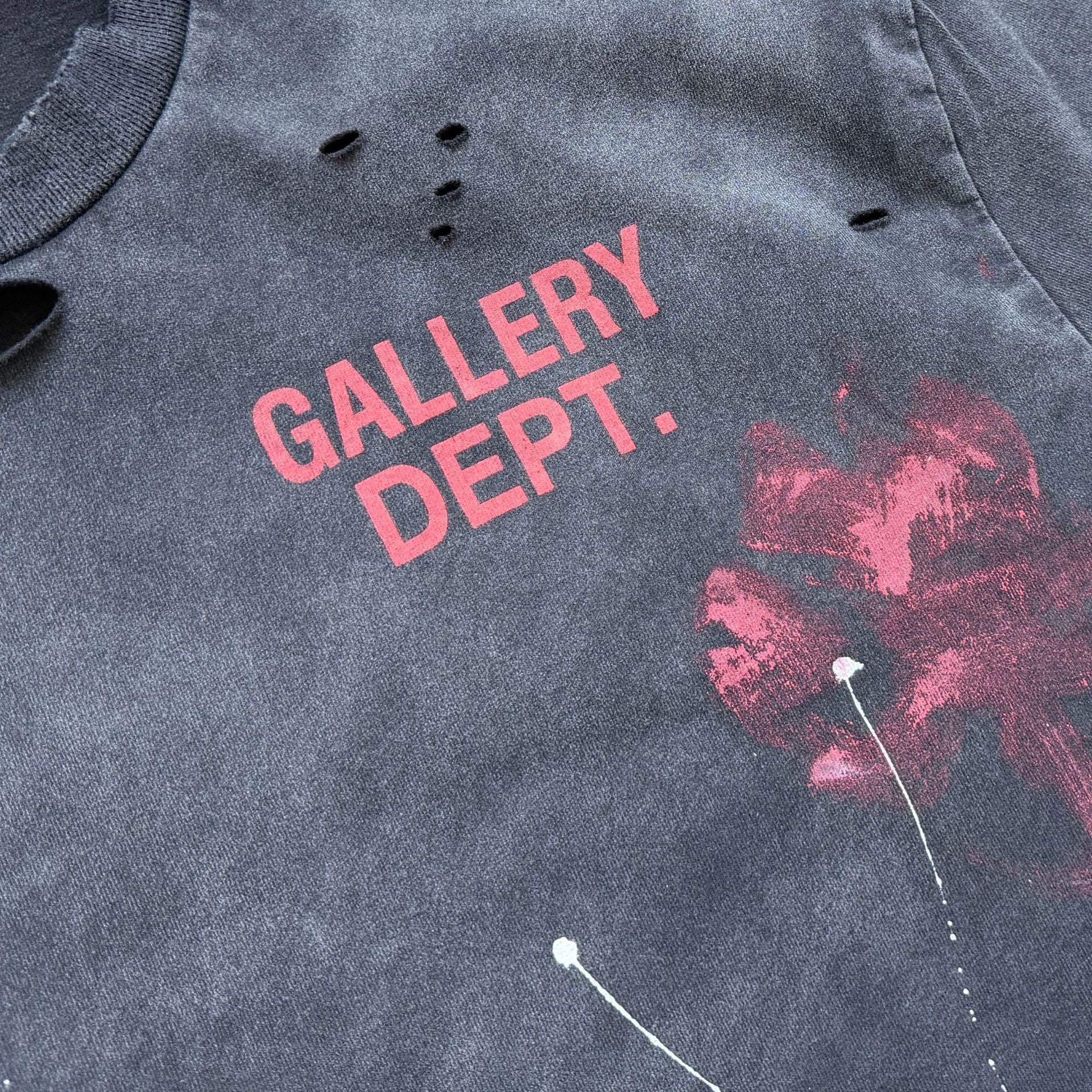 Gallery Dept California Limited Floral Distressed Crew Neck T Shirt