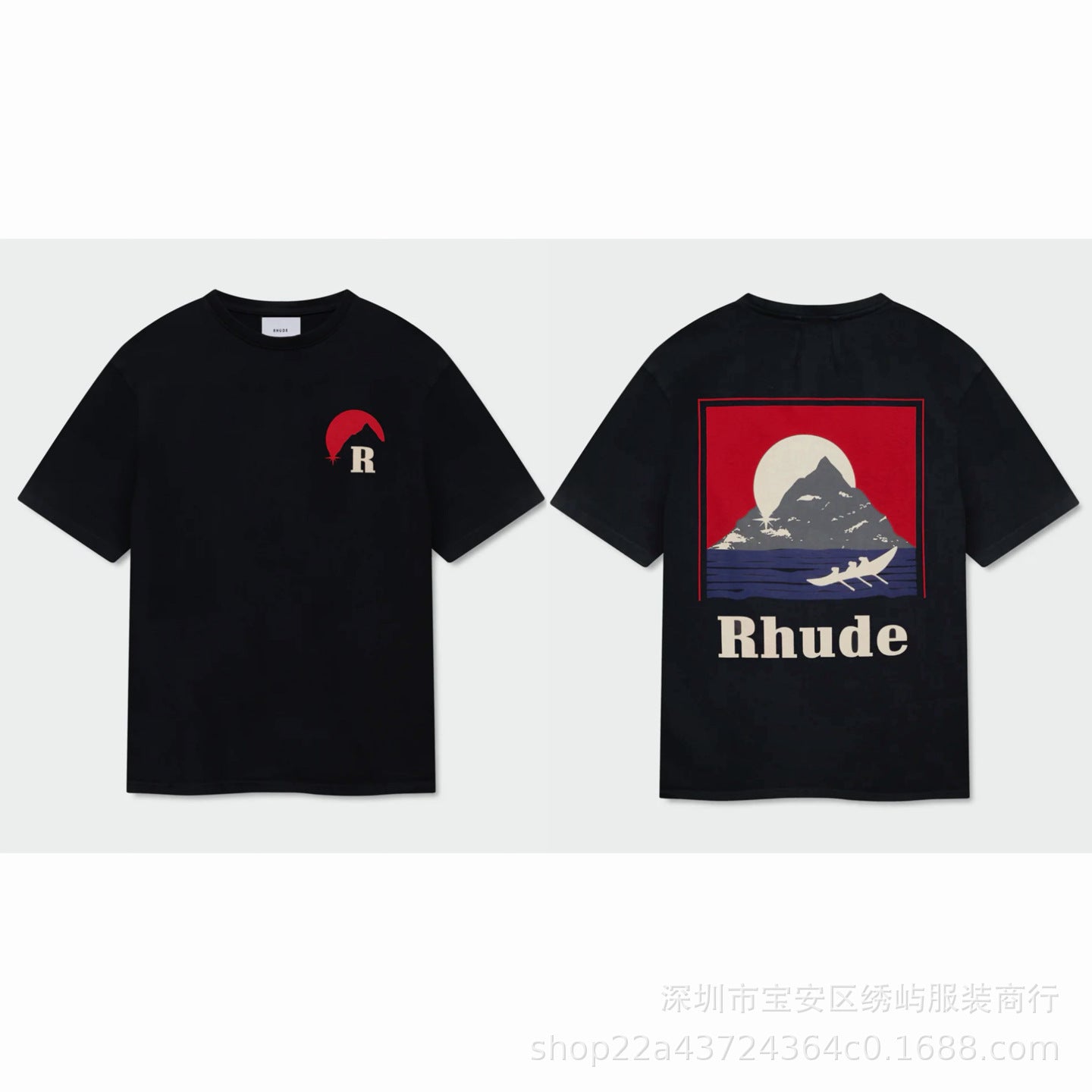 Represent Cartoon Graphic Crew Neck Short Sleeve T Shirt