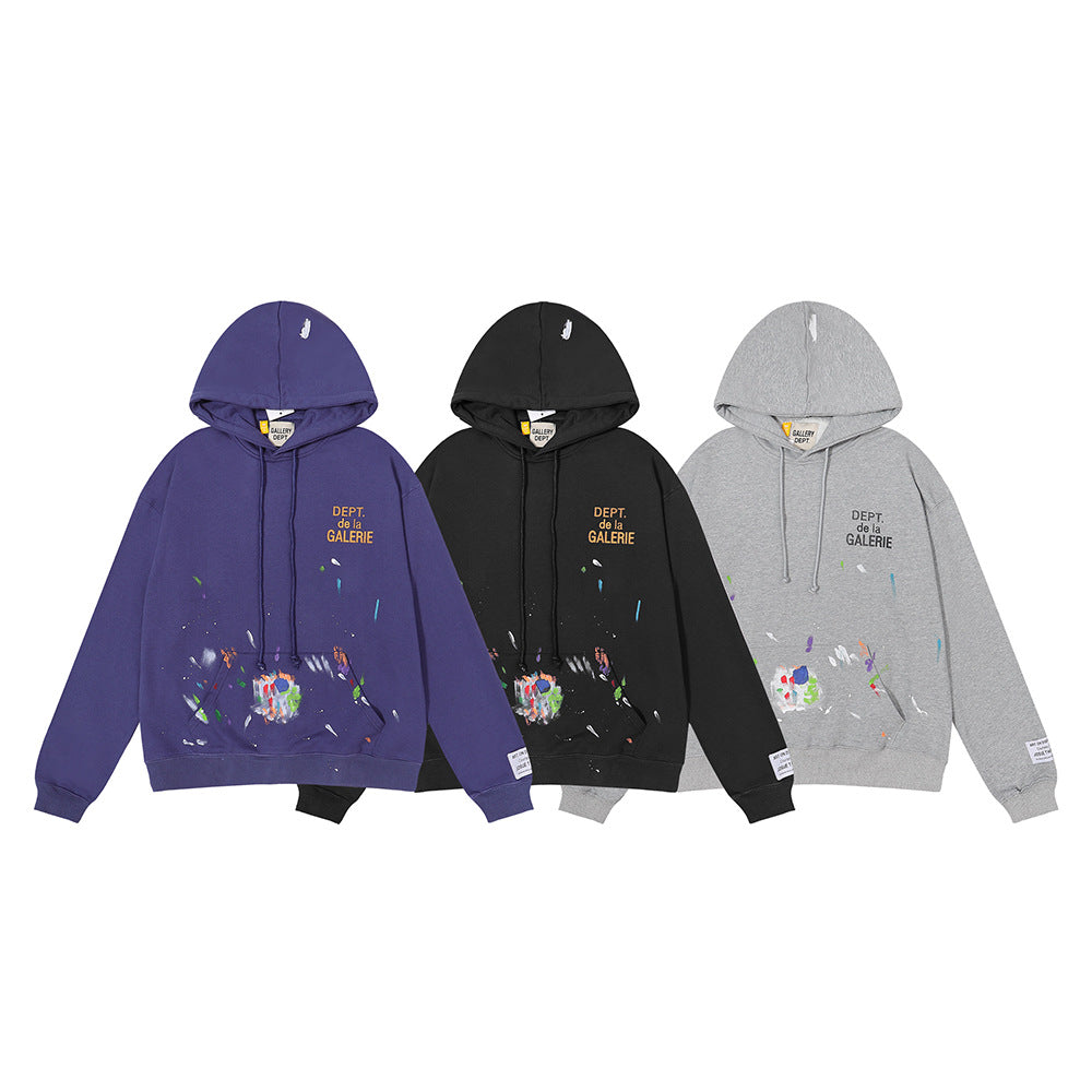 Gallery Dept Hollywood Letter Graphic Print Hoodie Streetwear Unisex