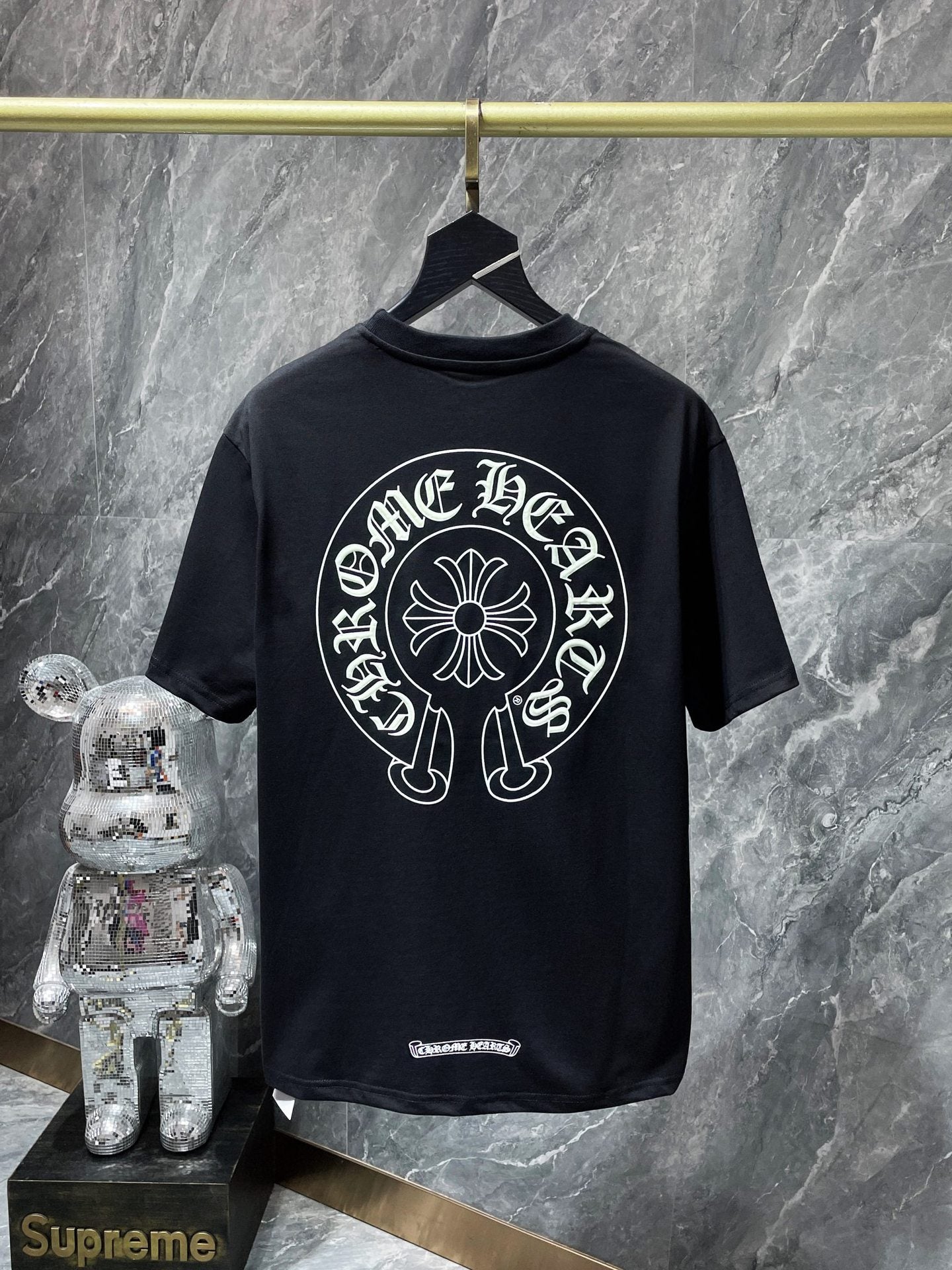 Chrome Hearts Horseshoe Sanskrit Glow In Dark Short Sleeve Tee Unisex