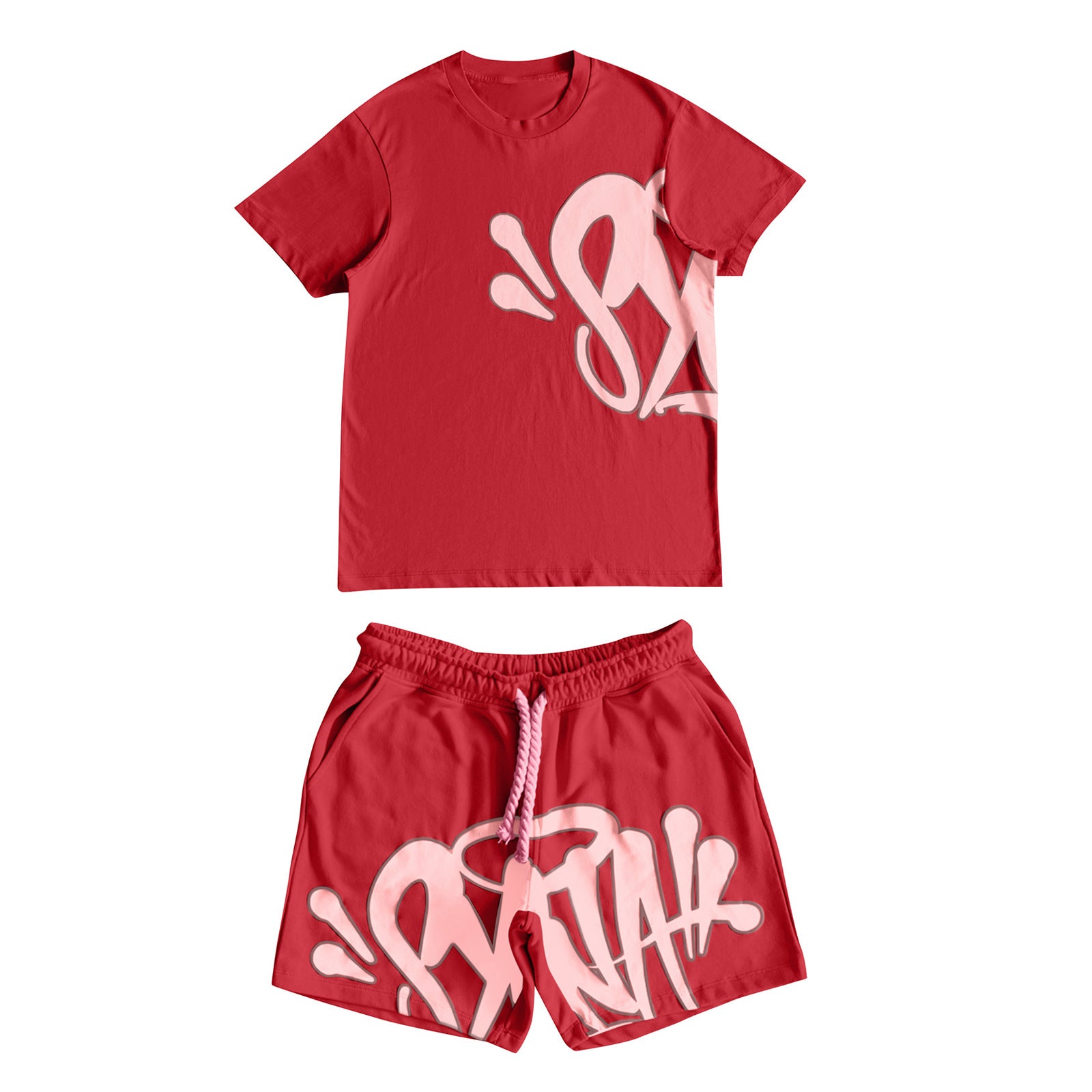 Syna World Graffiti T-Shirt & Shorts Unisex Streetwear Set
