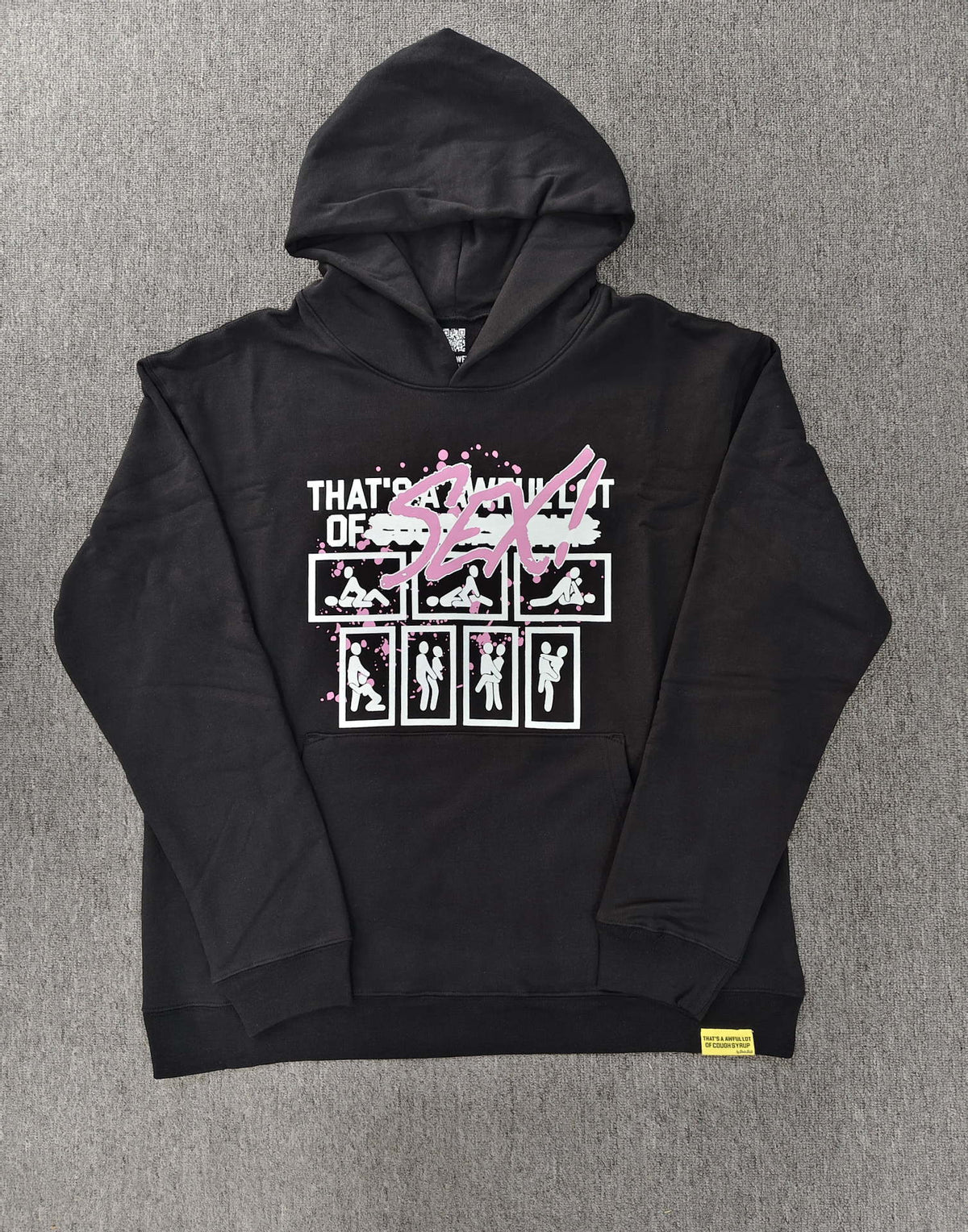 That's A Awful Lot Of Cough Syrup Graphic Hoodie Streetwear Pullover
