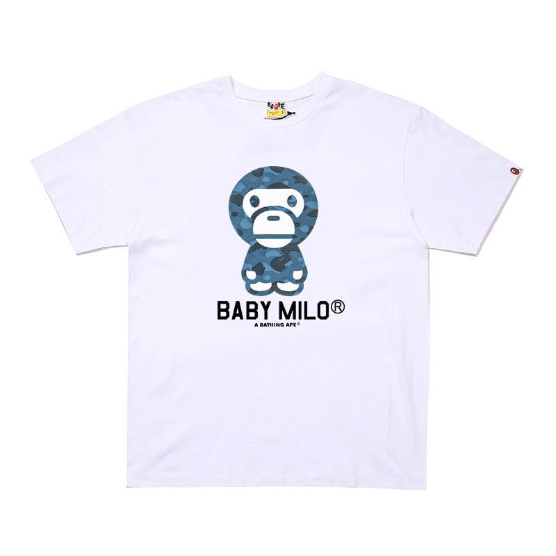 BAPE Ape Head Print Loose Unisex Streetwear T-Shirt