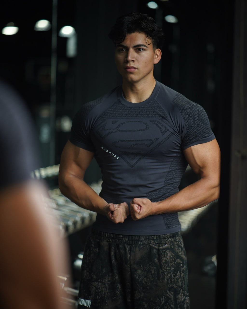 YOUNGLA 4117 Superman Compression Tees