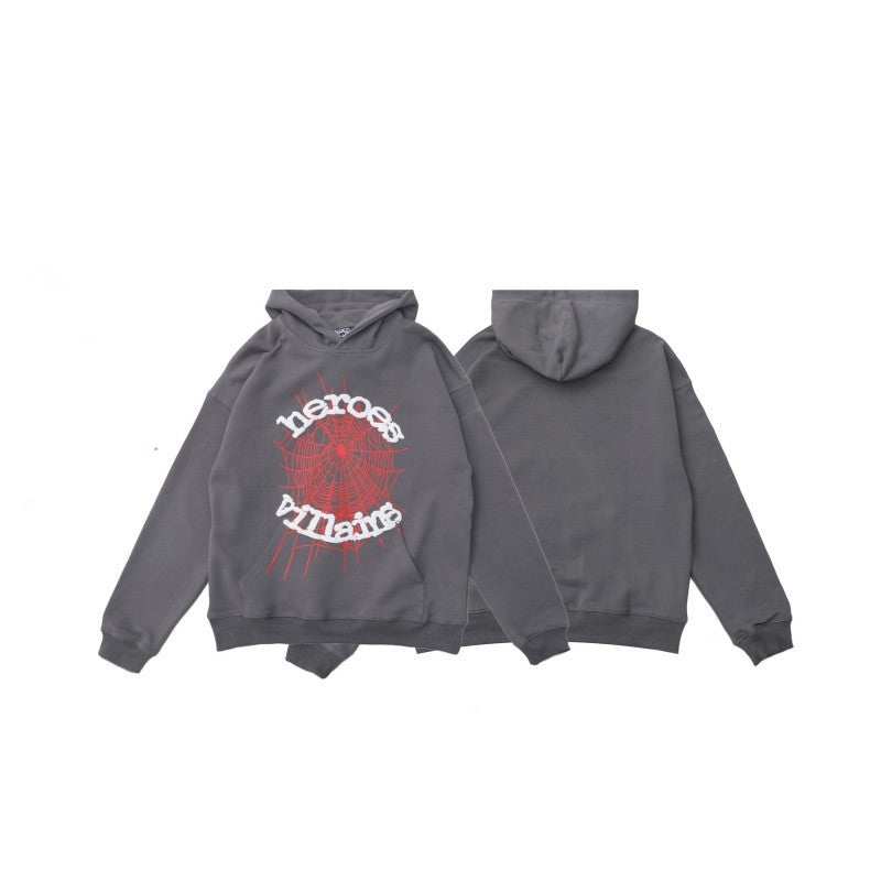 Sp5der Foam Print Spider Web Hoodie Sweatshirt Jogger Pants Set