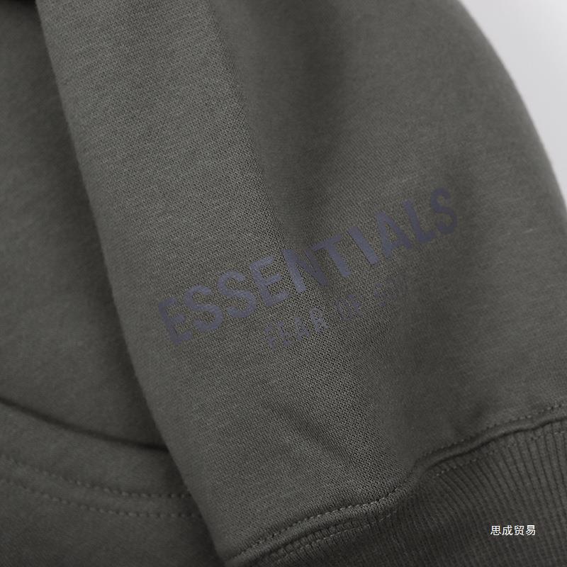 Fear of God ESSENTIALS Small Logo Hoodie, Chest & Sleeve Print