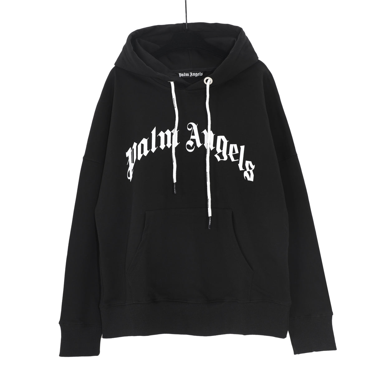 Palm Angels Logo Print Casual Unisex Pullover Hoodie