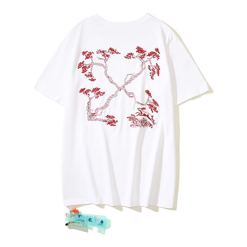 Off-White Arrow Graphic Print Short Sleeve Tee Streetwear Unisex