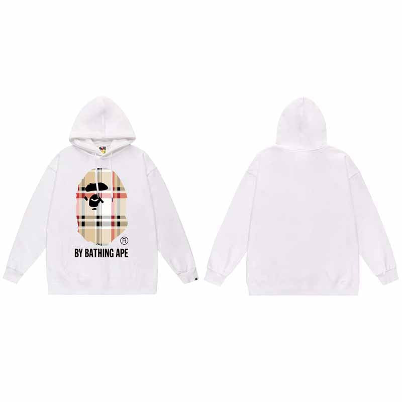 BAPE Hoodie Baby Milo Ape Head Multi Graphic Street Fleece Pullover