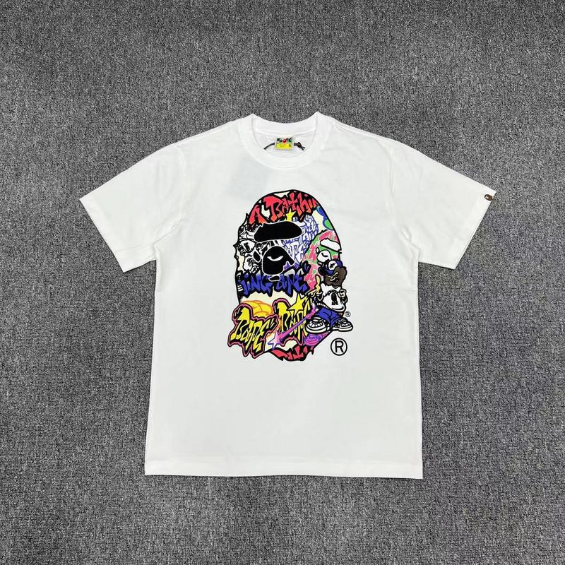 BAPE Shark Camo Graphic Tee Loose Unisex Streetwear T-Shirt