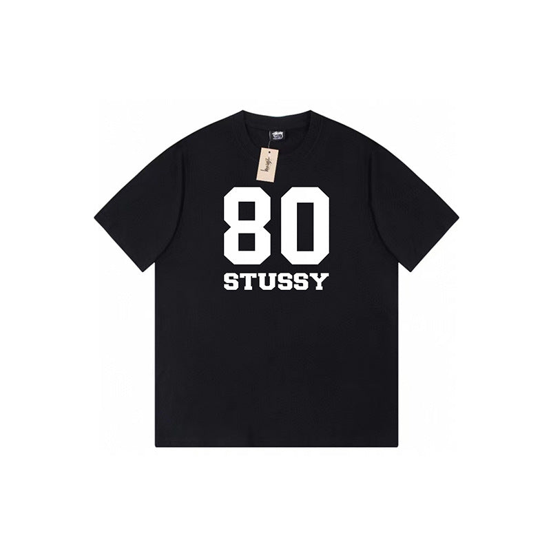 Stussy Graphic Print Collection Loose Casual Short Sleeve T-Shirt
