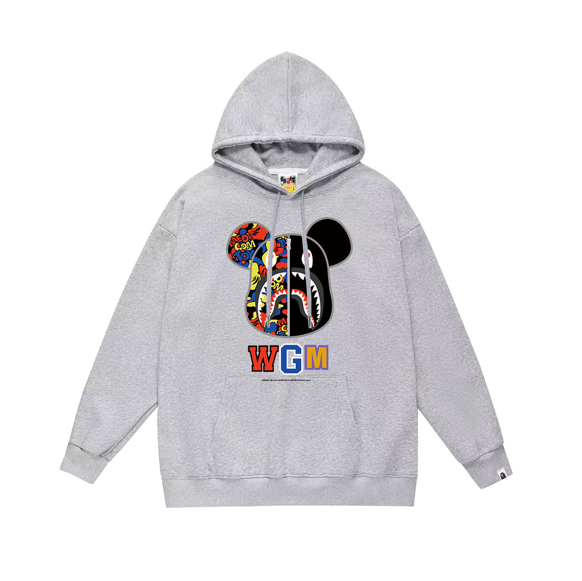 Bape Camo Ape Head Graphic Vintage Washed Oversized Hoodie Streetwear
