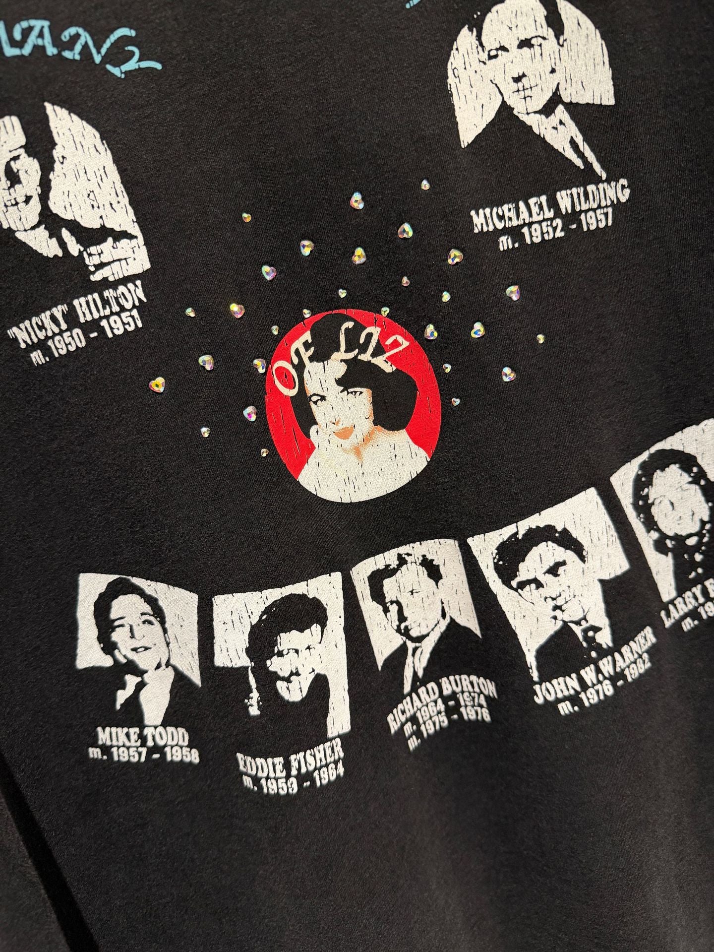 Paly Hollywood Portrait Graphic Crew Neck Short Sleeve T Shirt Unisex