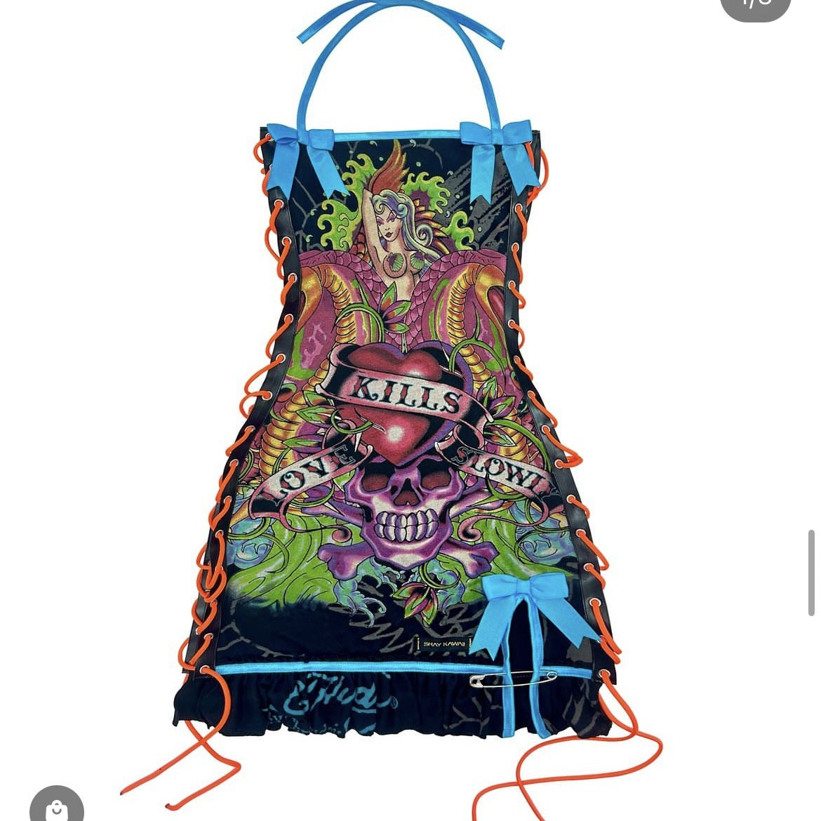 Vintage Skull Print Lace Up Cami Mini Dress Halloween