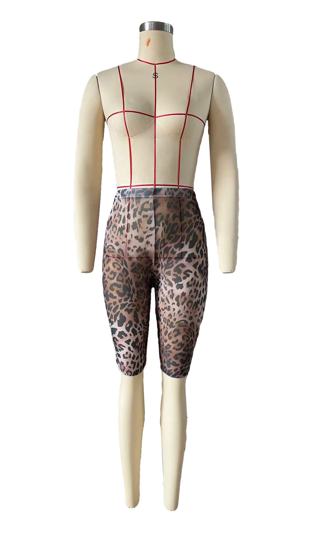 Animal Print High Stretch Mid Rise Capri Leggings