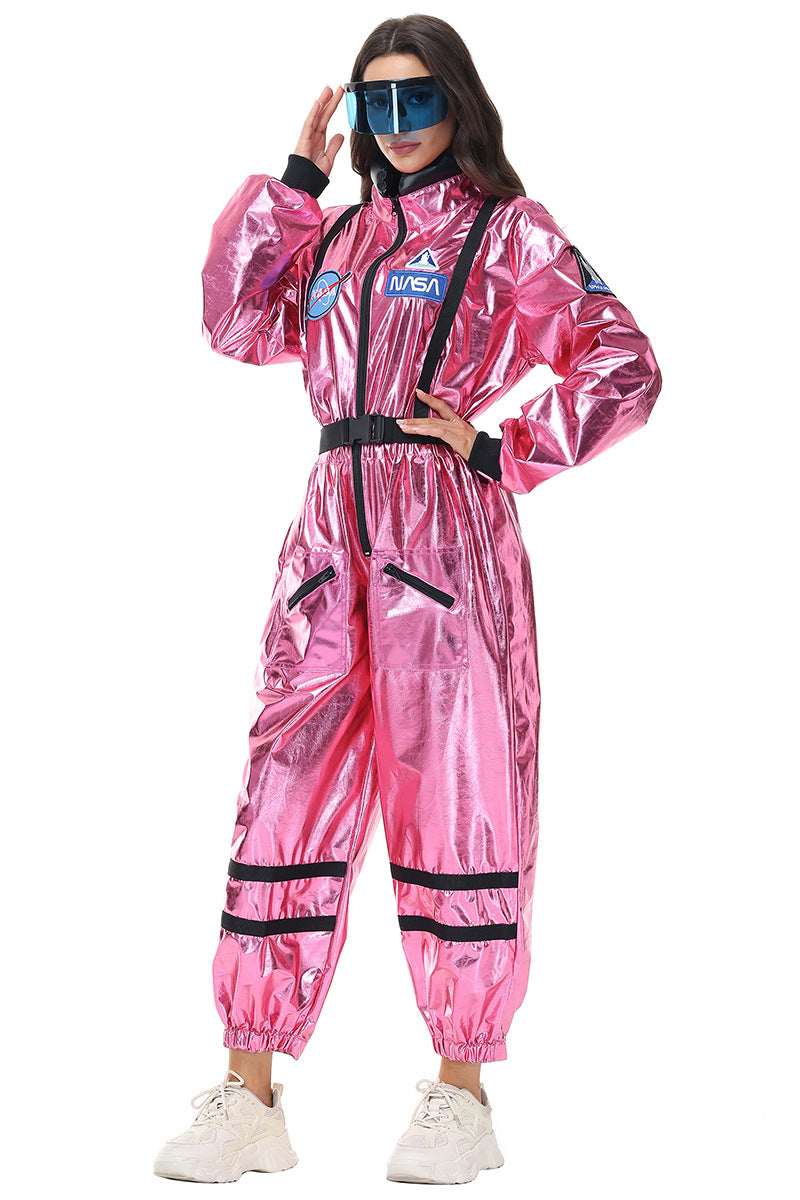 Halloween Women Astronaut Space Suit Cosplay Pilot Jumpsuit Party Sets