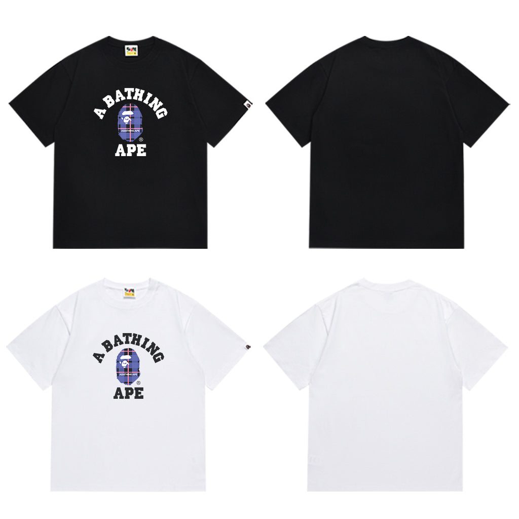 BAPE Ape Head Graphic Print Short Sleeve Tee Streetwear Unisex