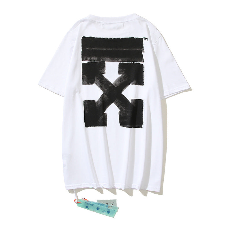 Off-White Arrow Graphic Print Short Sleeve Tee Streetwear Unisex