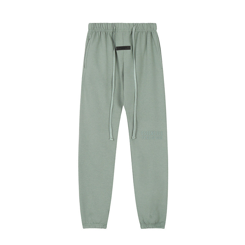 Fear of God ESSENTIALS 3D Silicone Letter Print Hoodie sweatpants