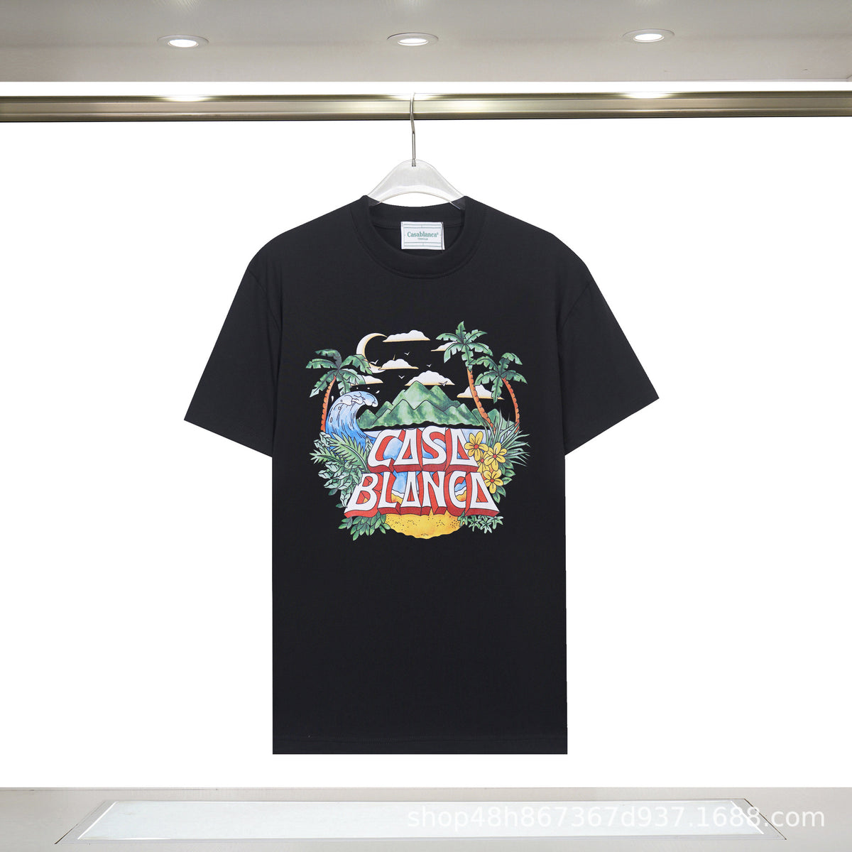 Casablanca Art Print Loose Unisex Short Sleeve Graphic T-Shirt