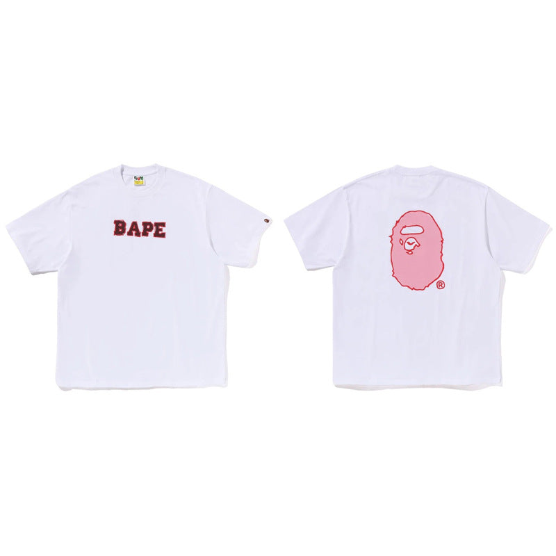 BAPE Ape Head & Shark Graphic Tee Loose Unisex Streetwear T-Shirt