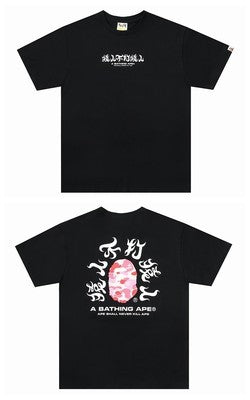 BAPE Ape Head Graphic Print Short Sleeve Tee Streetwear Unisex