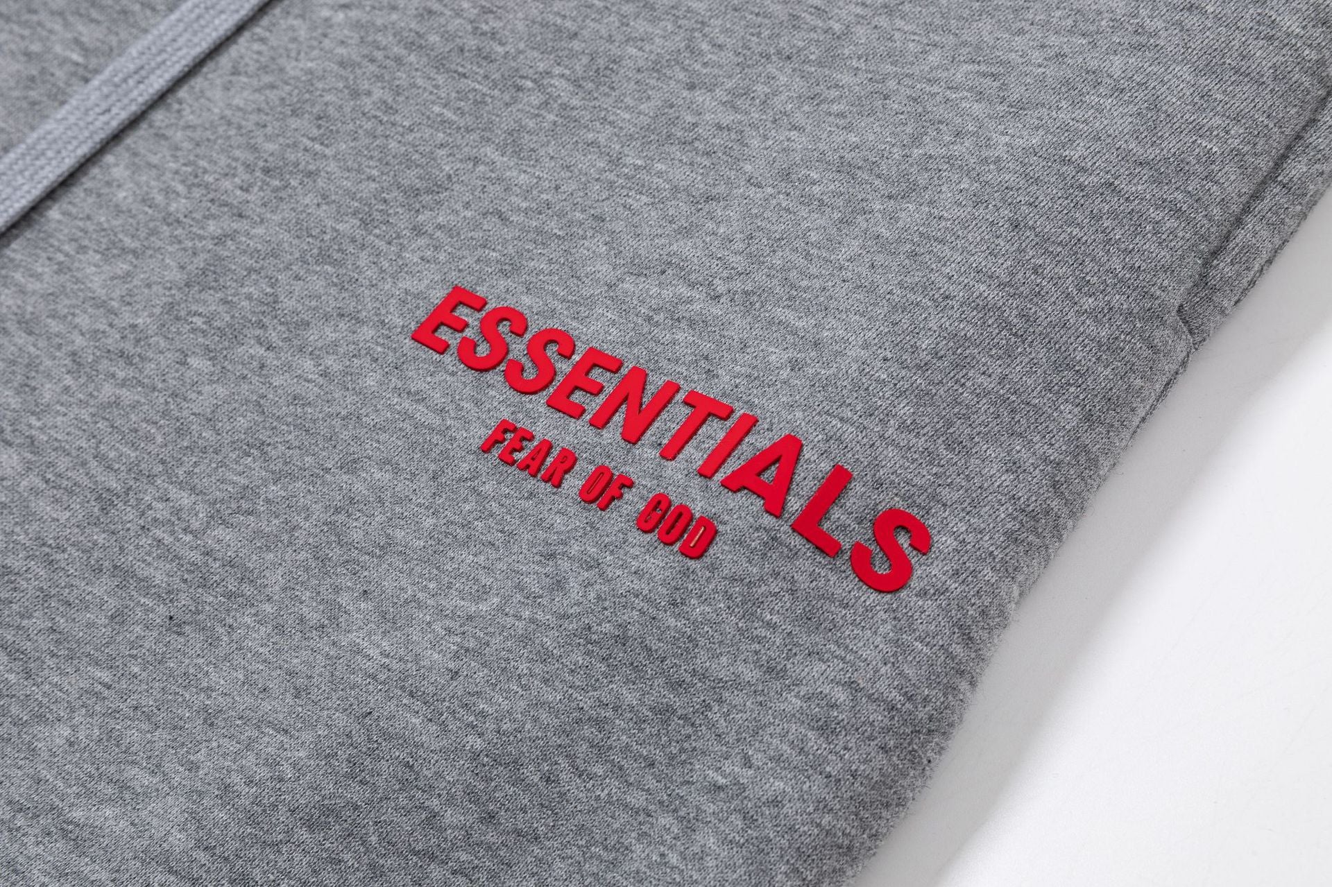 Fear Of God Essentials Red Rubber Letter Casual Pants
