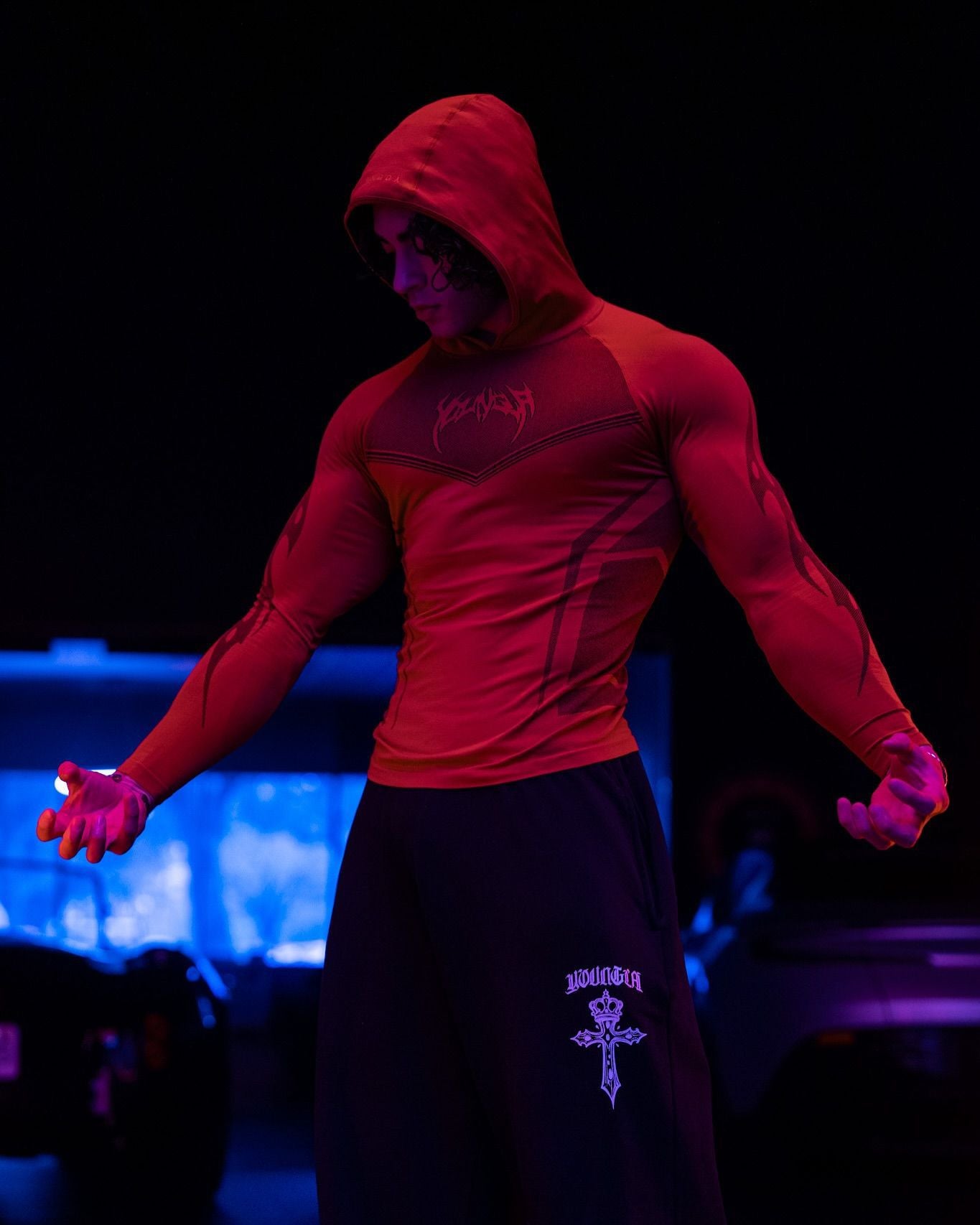 YOUNGLA 8062 Warrior Compression Hoodies