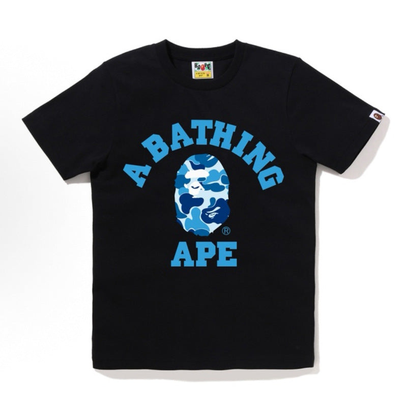 Bape Ape Head Graphic Short Sleeve Tee Streetwear Unisex