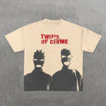 Y2K Punk Vintage NBA & Ski Mask Streetwear Unisex Cotton Tee
