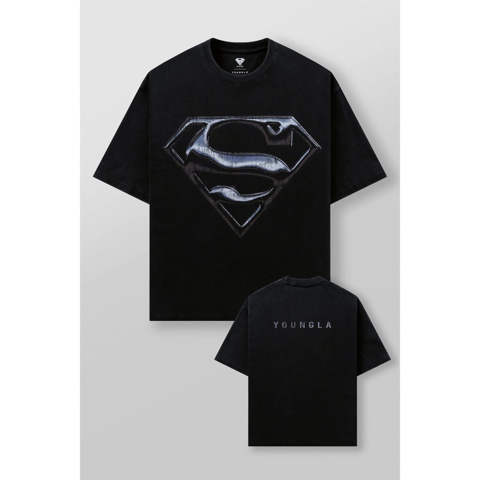 YOUNGLA 4044 Superman Graphic Tees