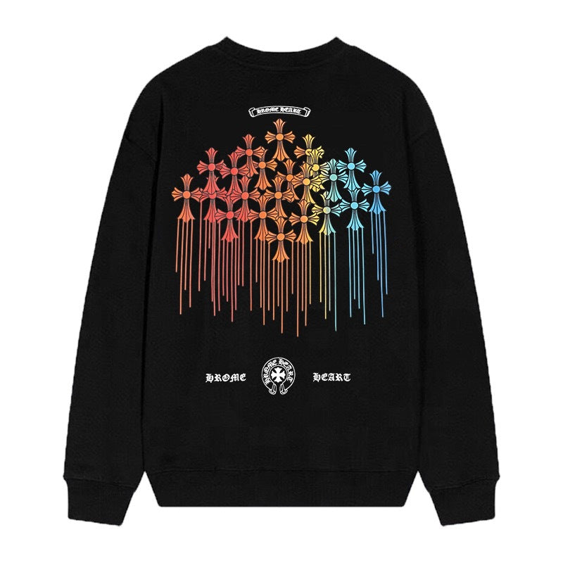 Chrome Hearts Cross Horseshoe Crewneck Sweatshirt Vintage Street Top