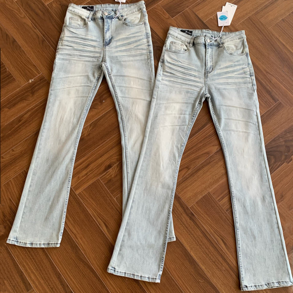 Purple Brand Men Stretch Skinny Ripped Printed Embroidered Denim Jeans