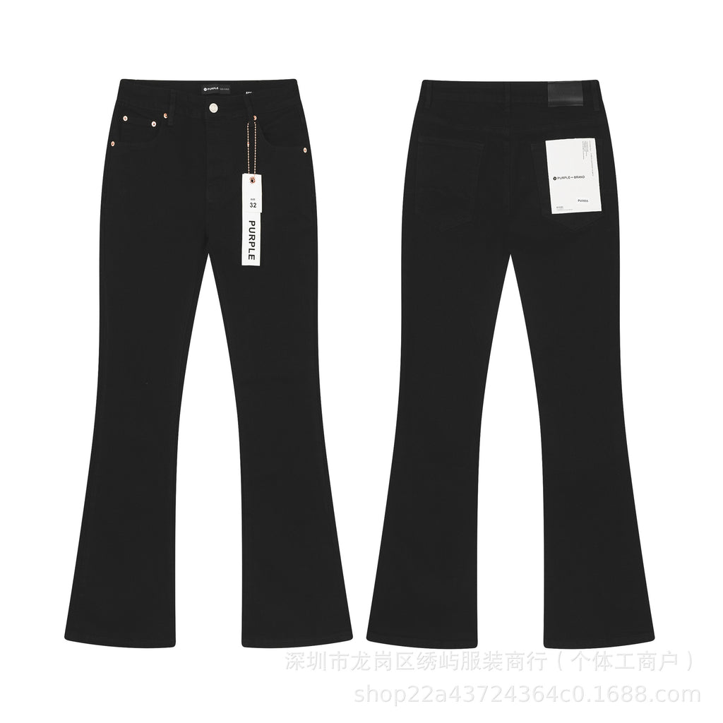 Purple Brand Distressed Flare Denim Jeans Unisex