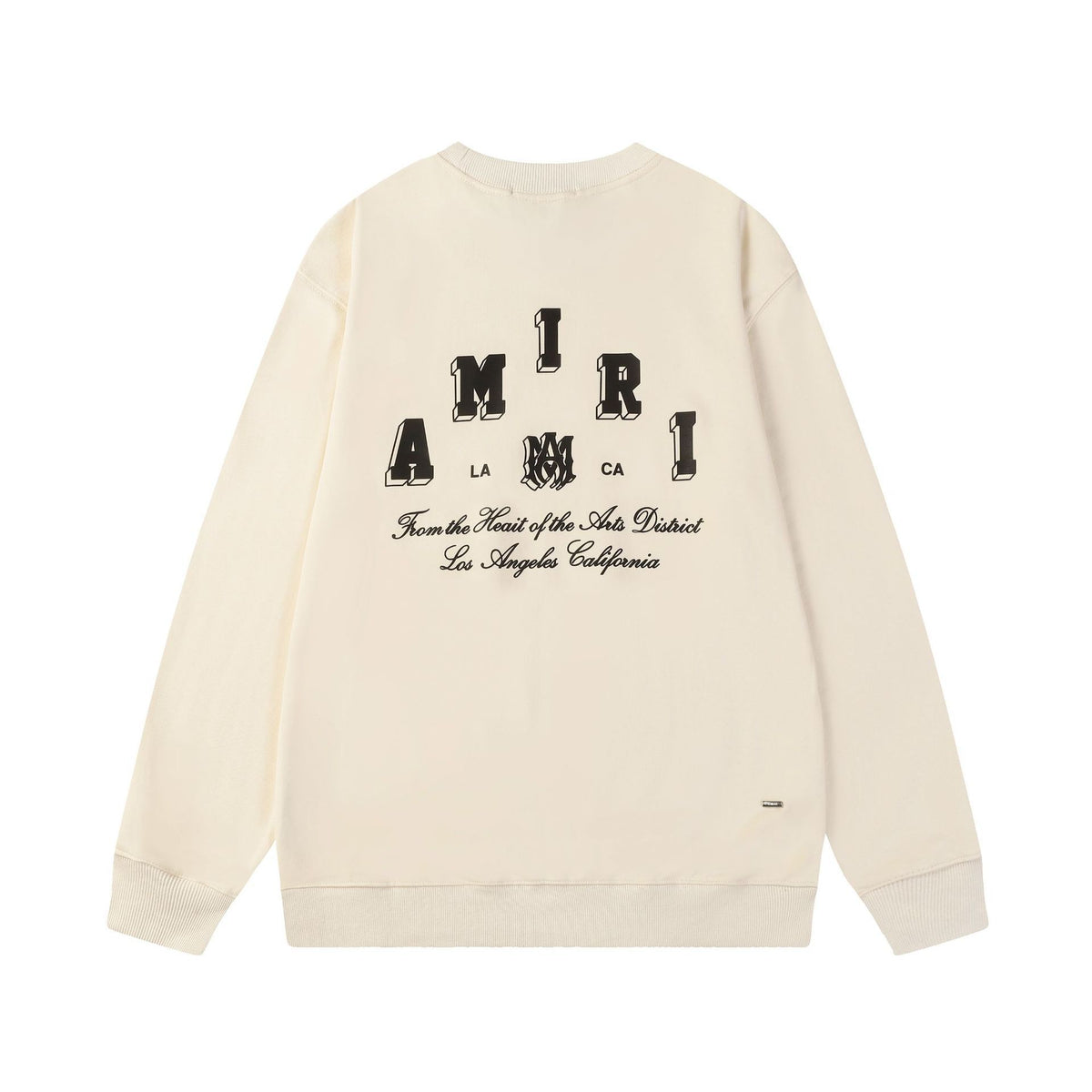 Amiri Logo Letter Dragon Angel Eagle Crewneck Sweatshirt Streetwear