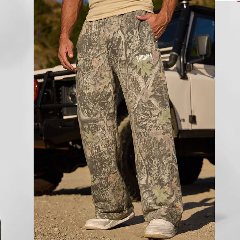 YOUNGLA 2133 Tree Camo Baggy Sweats